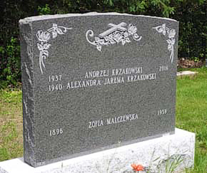 Grave of Zofia Malczewska and the Krzakowski family