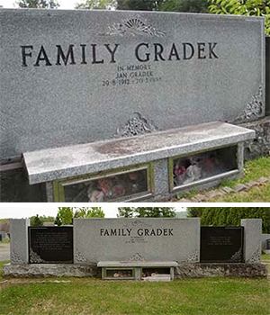 Grave the Gradek family