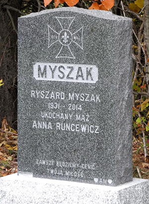 Grave of Ryszard Myszak