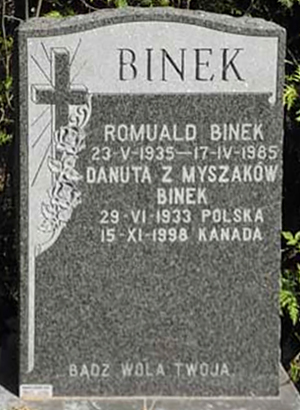 Grave of the Binek family