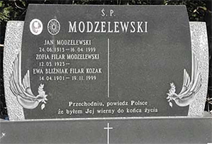 Tombeau de la famille Modzelewski