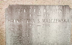 Grave of Bronisława Malczewska